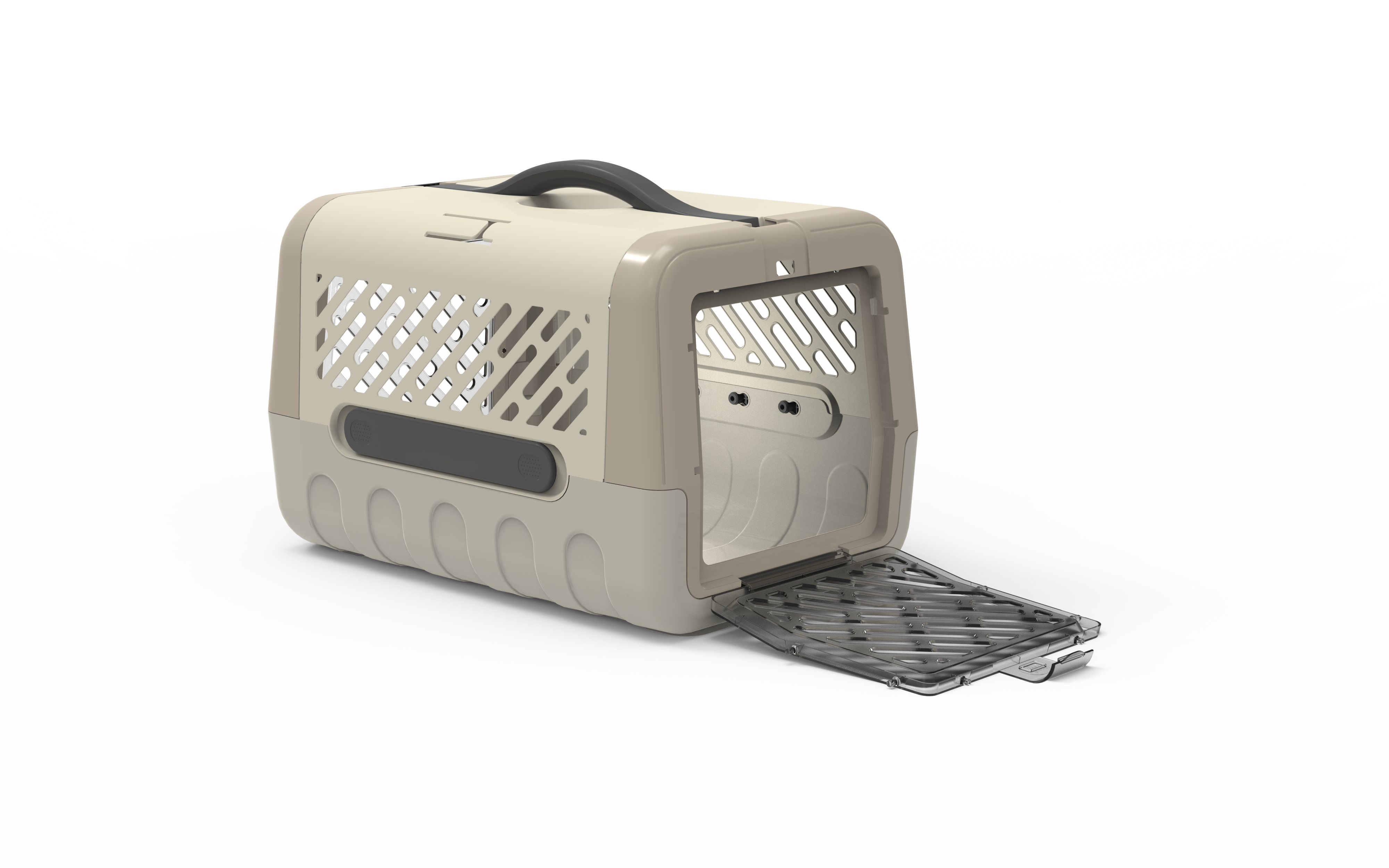 MamaPetz Bend Carrier Pet Travel Bag White